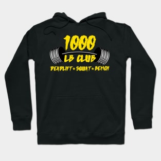 1000 Lbs Club Powerlifter Hoodie